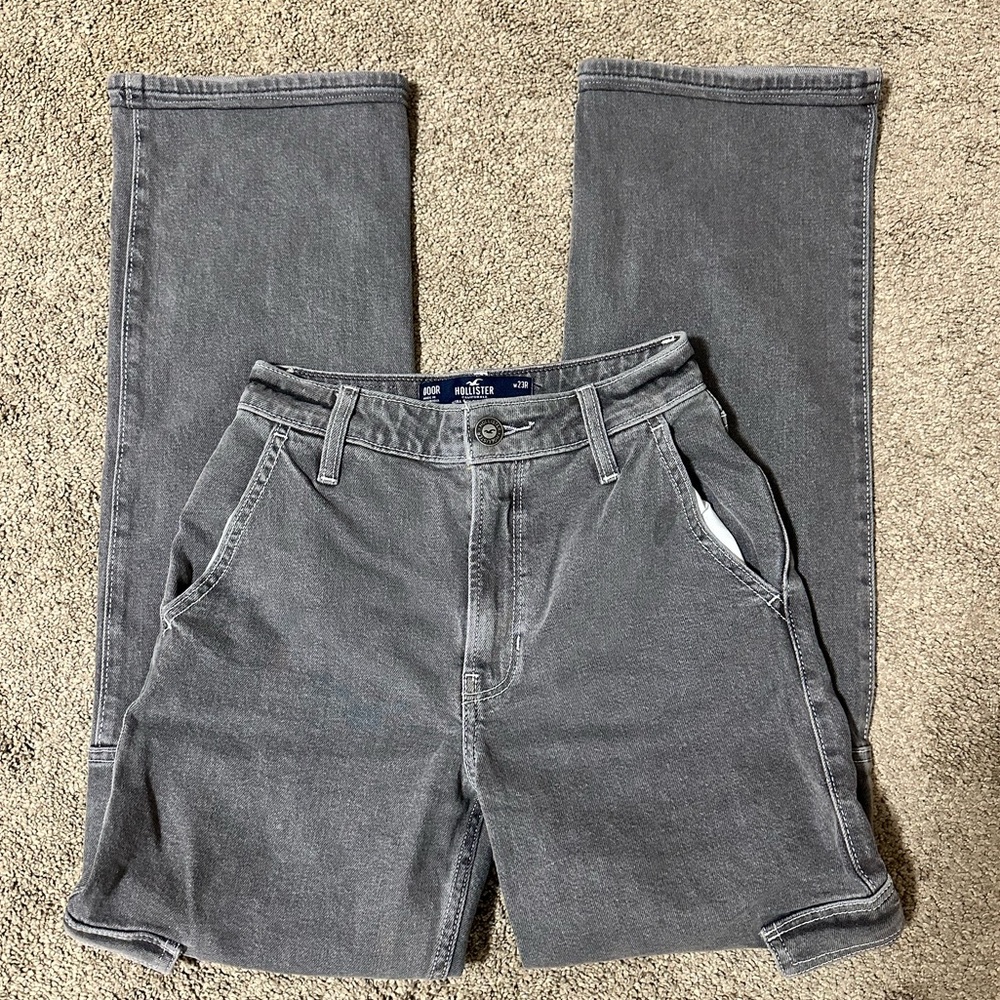 Hollister cargo ultra high rise dad jeans
